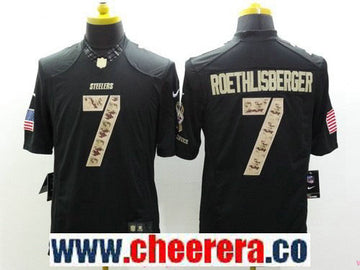 Ben Roethlisberger Pittsburgh Steelers black Salute To Service jersey