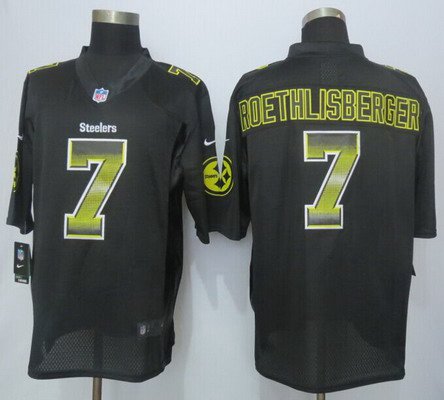 Ben Roethlisberger Pittsburgh Steelers black Fashion jersey