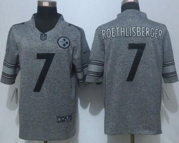 Ben Roethlisberger Nike Pittsburgh Steelers gray Limited jersey