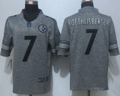 Ben Roethlisberger Nike Pittsburgh Steelers gray Limited jersey