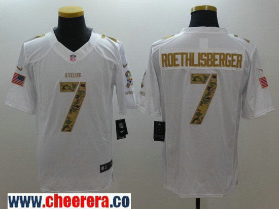 Ben Roethlisberger Pittsburgh Steelers white Salute To Service jersey