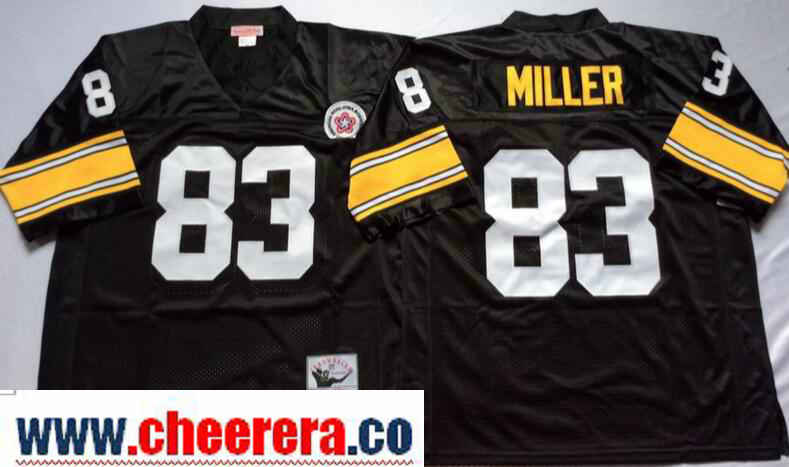 Heath Miller Pittsburgh Steelers black Throwback jersey