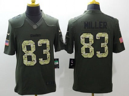 Heath Miller Pittsburgh Steelers green Salute To Service jersey