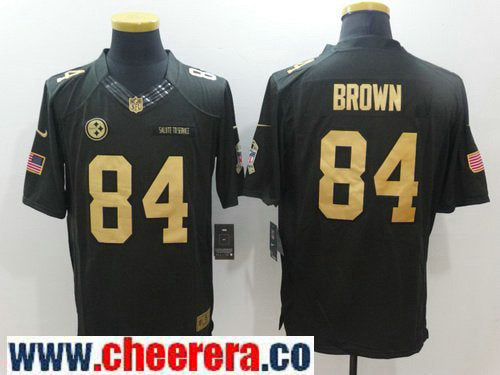 Antonio Brown Pittsburgh Steelers anthracite Salute To Service jersey