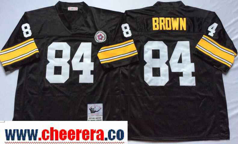 Antonio Brown Pittsburgh Steelers black Throwback jersey