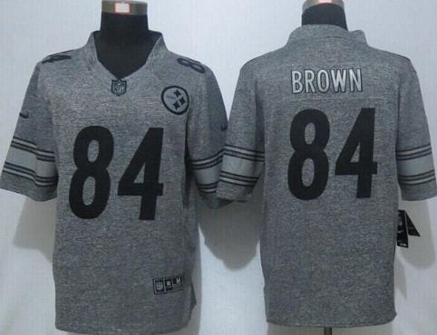 Antonio Brown Pittsburgh Steelers gray Limited jersey