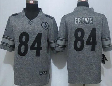 Antonio Brown Pittsburgh Steelers gray Limited jersey