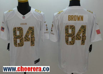 Antonio Brown Pittsburgh Steelers white Salute To Service jersey
