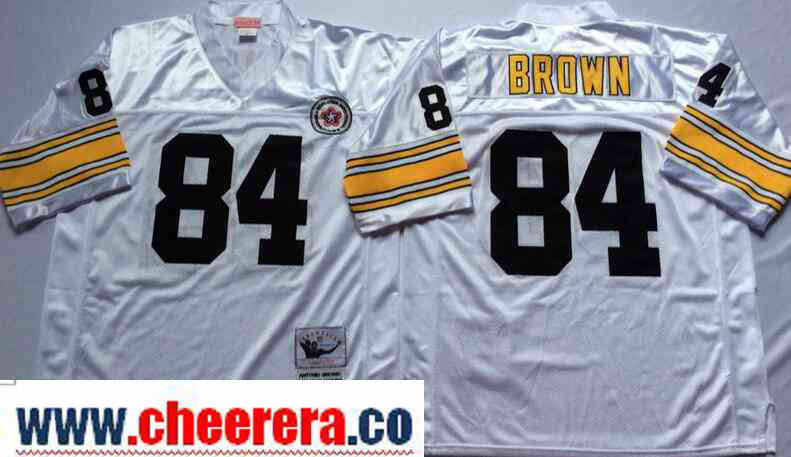 Antonio Brown Pittsburgh Steelers white Throwback jersey