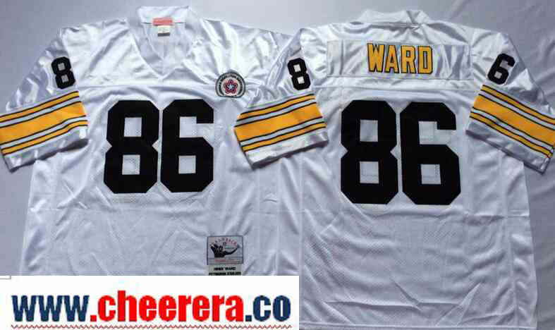 Hines Ward Pittsburgh Steelers white Throwback jersey