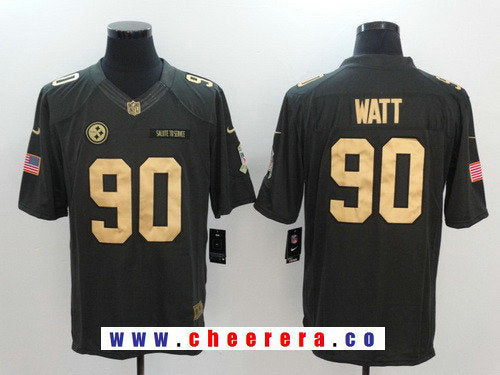 T. J. Watt Pittsburgh Steelers anthracite Salute To Service jersey
