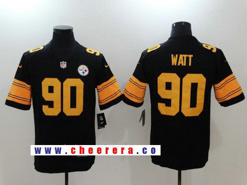 T. J. Watt Pittsburgh Steelers black Color Rush jersey