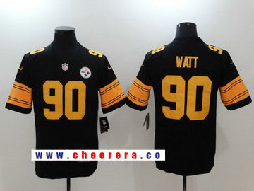 T. J. Watt Pittsburgh Steelers black Color Rush jersey