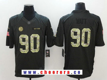 T. J. Watt Pittsburgh Steelers black Salute To Service jersey
