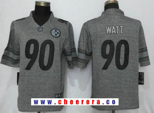 T. J. Watt Pittsburgh Steelers gray Limited jersey