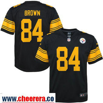 Antonio Brown Pittsburgh Steelers black Color Rush jersey