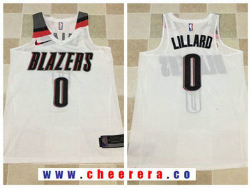 Damian Lillard Portland Trail Blazers white jersey