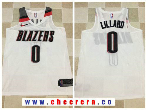 Damian Lillard Portland Trail Blazers white jersey