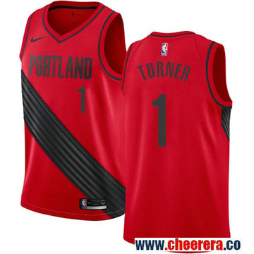 Evan Turner Portland Trail Blazers red jersey