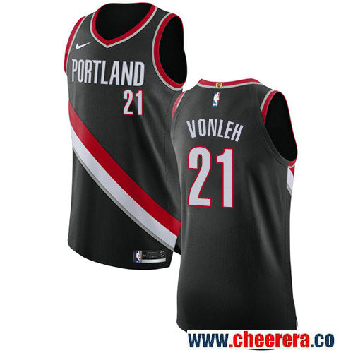Noah Vonleh Portland Trail Blazers black jersey