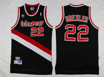 Clyde Drexler Portland Trail Blazers black Throwback jersey