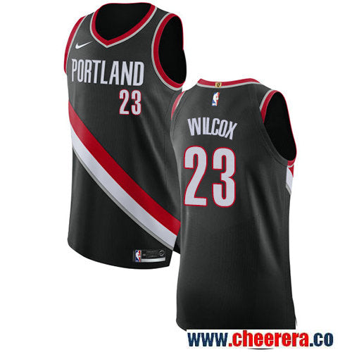 C.J. Wilcox Portland Trail Blazers black jersey