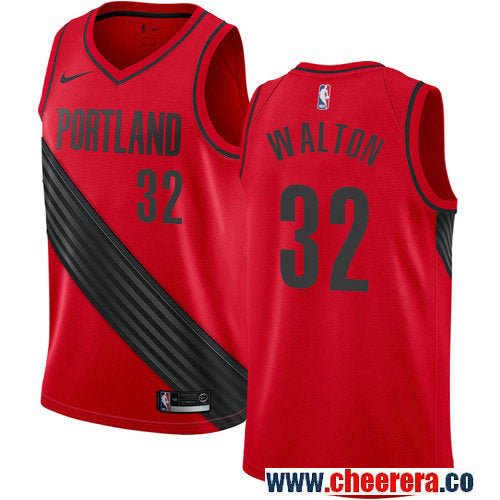 Bill Walton Portland Trail Blazers red jersey