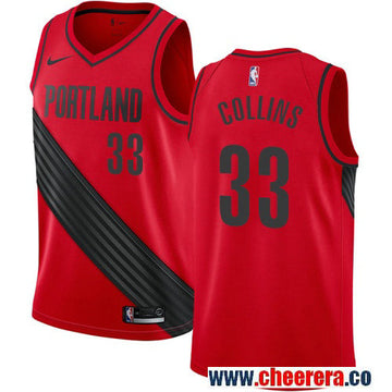 Zach Collins Portland Trail Blazers red jersey