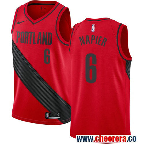 Shabazz Napier Portland Trail Blazers red jersey