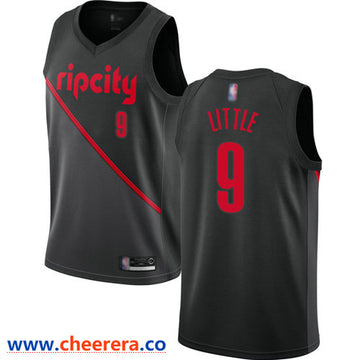 Nassir Little Portland Trail Blazers black jersey