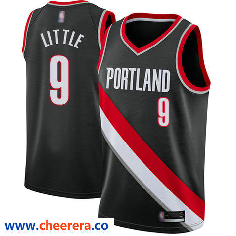 Nassir Little Portland Trail Blazers black jersey