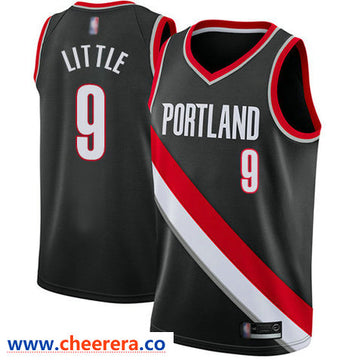 Nassir Little Portland Trail Blazers black jersey