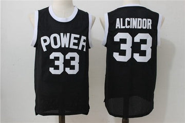 Power Memorial High School Alcindor Kareem Abdul-Jabbar Bel-Air Academy black jersey