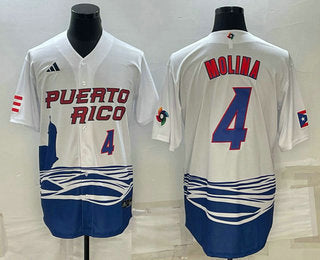 Carlos Correa Number Puerto Rico Baseball white Classic jersey