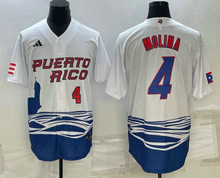 Carlos Correa Number Puerto Rico Baseball white Classic jersey