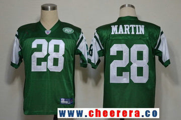 Reebok Curtis Martin New York Jets green jersey