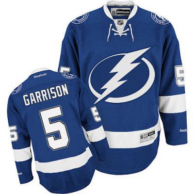 Reebok Jason Garrison Tampa Bay Lightning blue Home jersey