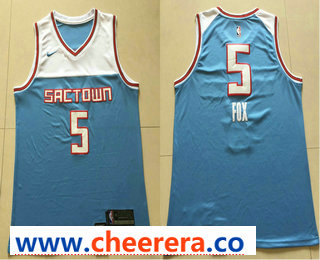 De'Aaron Fox Sacramento Kings blue jersey
