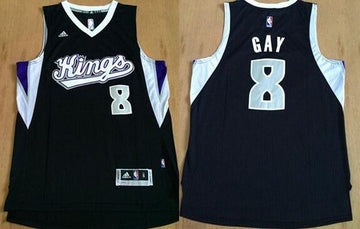 Rudy Gay Revolution Sacramento Kings black jersey