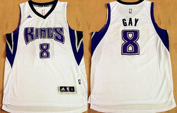 Rudy Gay Revolution Sacramento Kings white jersey