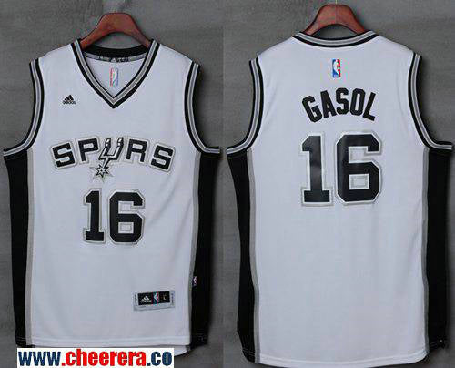 Pau Gasol San Antonio Spurs white jersey
