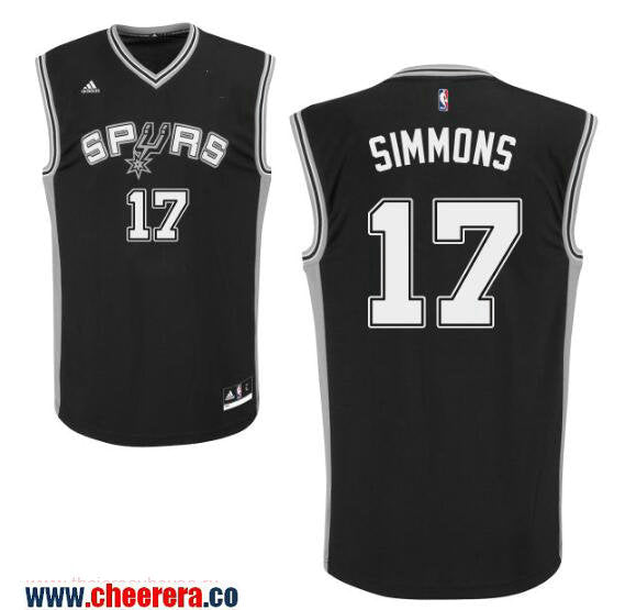 Jonathon Simmons San Antonio Spurs black jersey