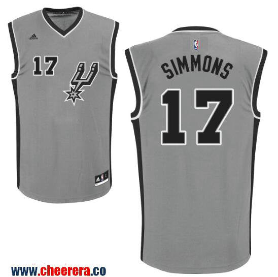 Jonathon Simmons San Antonio Spurs gray jersey