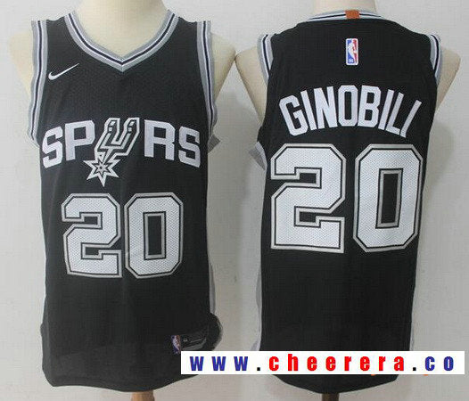 Manu Ginobili San Antonio Spurs black jersey