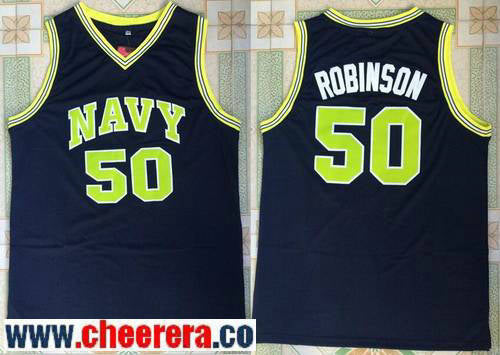 David Robinson The Admiral Soul San Antonio Spurs navy jersey