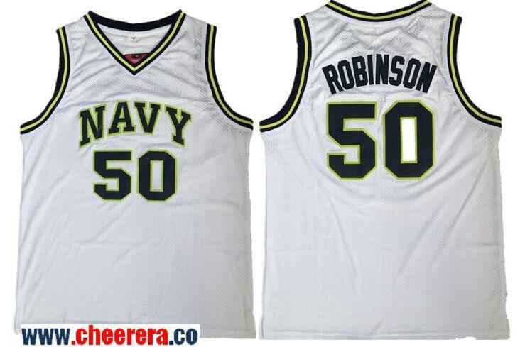 David Robinson The Admiral Soul San Antonio Spurs white jersey
