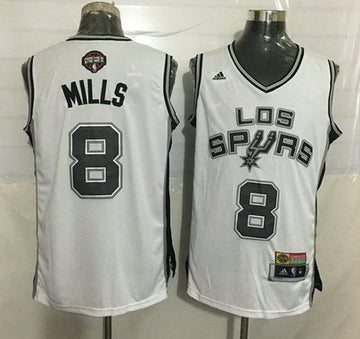 Patty Mills Noche Latina San Antonio Spurs white jersey