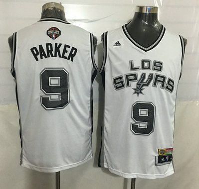 Tony Parker Noche Latina San Antonio Spurs white jersey