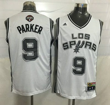 Tony Parker Noche Latina San Antonio Spurs white jersey