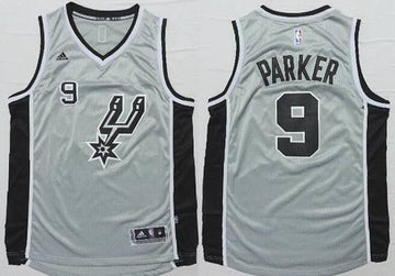 Tony Parker Revolution San Antonio Spurs gray jersey